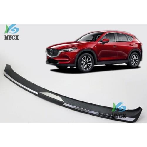 Fit For Mazda CX5 CX-5 CX 5 2015 ABS REAR DECK BUMPER PROTECTOR STEP PANEL BOOT COVER SILL PLATE TRUNK TRIM GARNISH