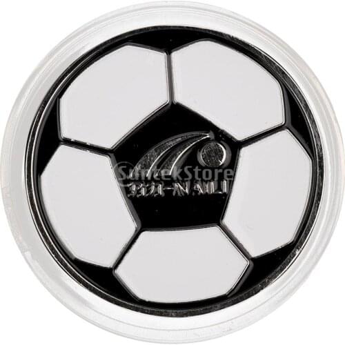 Professional Sturdy Alloy Football Soccer Referee Flip Coin Judge Toss Coin Pick Side Finder with Plastic Case