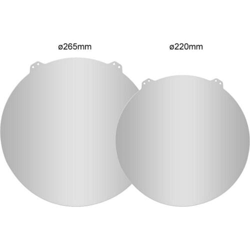 3D Printer Spring Steel Plate PEI Magnetic Spring Steel Plate Round 220mm/265mm Steel Plate for Flsn QQ-S 3D Printer Accessory