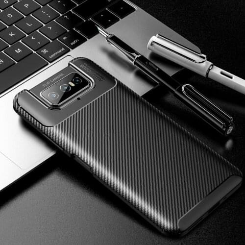 Luxury Phone Case For ASUS Zenfone 7 ZS670KS case Armor Fundas Soft Silicone Cover for Zenfone7 Pro ZS671KS accesorios