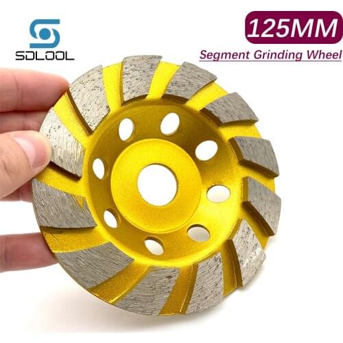 125MM Segment Grinding Wheel Mrable Granite Concrete Grinding Disc Abrasive Tools Bowl Shape Power Tools