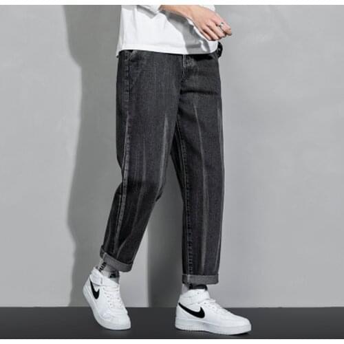 Blue Black Pants 2021 New Mens Jeans Plus Size Harem Pants Jogging Pants Autumn and Winter Loose Casual Pants Denim Trousers