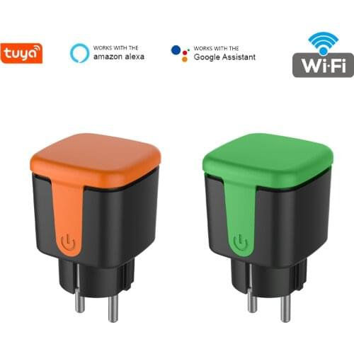 Tuya Smart WiFi Plug Adaptor Waterproof IP44 16A Remote Voice Control Power Monitor Socket Timing Function Work With Alexa Home