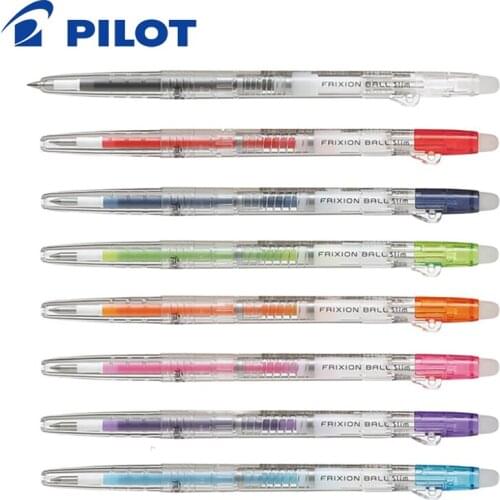 Japan Pilot erasable gel pen 0.38mm transparent rod friction pen LFBS-18UF bullet head multi-color optional