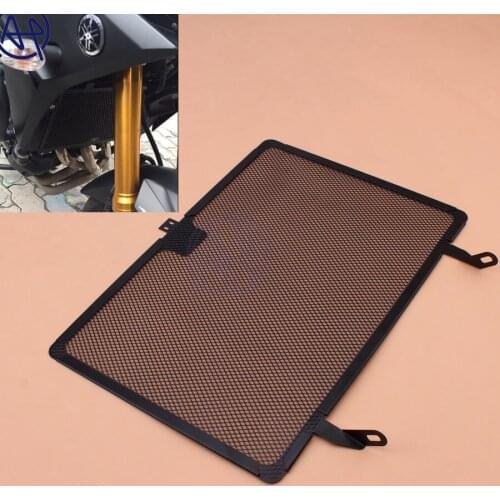 1pcs Black Aluminium Radiator Side Guard Grill Grille Cover Protector Fit for YAMAHA MT09 FZ09 13-16