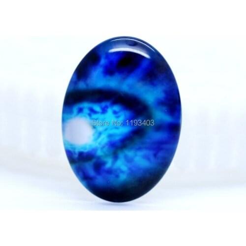 10pcs 18X25mm 30X40mm Oval Glass beads already glued on the image base setting-(Star bright)-(HPGC-8233)