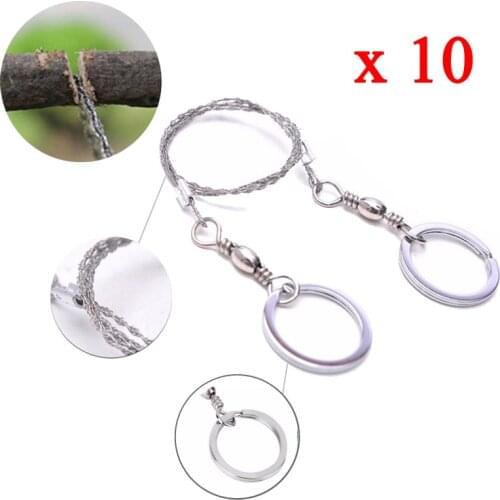 10X stainless steel wire saw outdoor tool cutter survive travel kit portable chain chainsaw emergent camp hunt cut hand manual