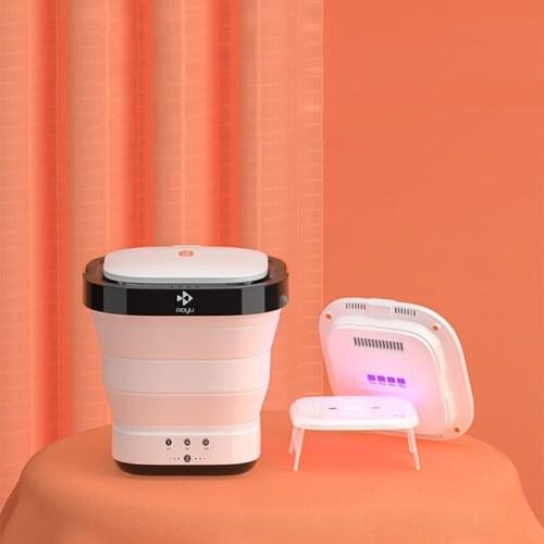 3 In 1 Portable Mini Folding Foldable Drying Disinfecting Washing Machine UV Sterilization Washer for Travel Home Dorms Business