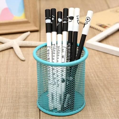 50PCS Koreas New Creative Personality Network Hot Words Funny Phrase Pen Cap Black Gel Pen Office Signature Pen Stationery