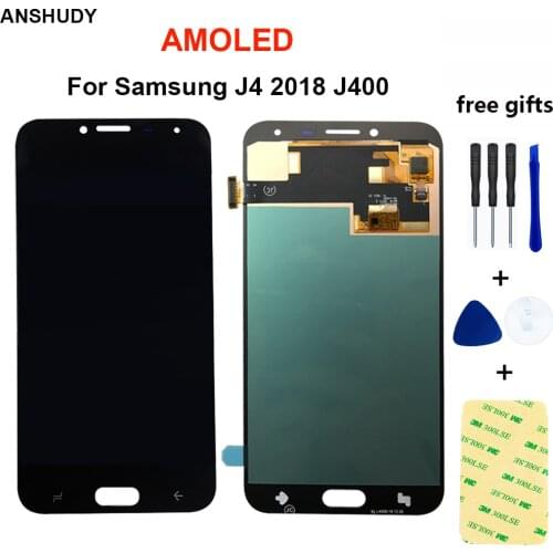 AMOLED For Samsung Galaxy J4 J400 J400F J400G/DS SM-J400F LCD Display Touch Screen Digitizer Assembly Replacement Galaxy J4 2018