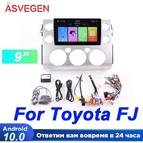 9/10" Android 10.0 For Toyota FJ Cruiser With Rom1G 16G Car Multimedia Navigation Audio Radio HeadUnit Stereo Player
