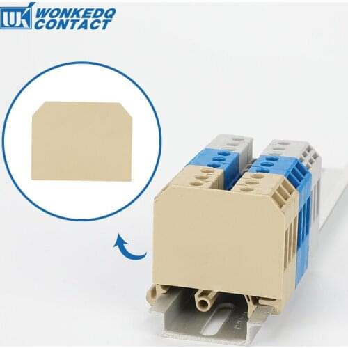 10Pcs Weidmuller SAK Type Terminal Block Accessories Din Rail Terminal Blocks End Cover Plate AP2.5 AP16
