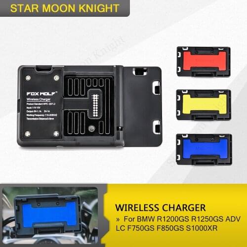 NEW For BMW R1200GS R1250GS ADV S1000XR F750GS F850GS Wireless charger Fast charge Mobile Phone Navigation Bracket
