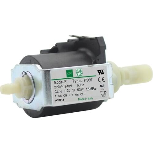 ODE Italy P500 63W AC 220V G1/8" 60HZ Water Gas Fluid Solenoid Pump Electromagnetic Pump for Coffee machines, Ironing stations
