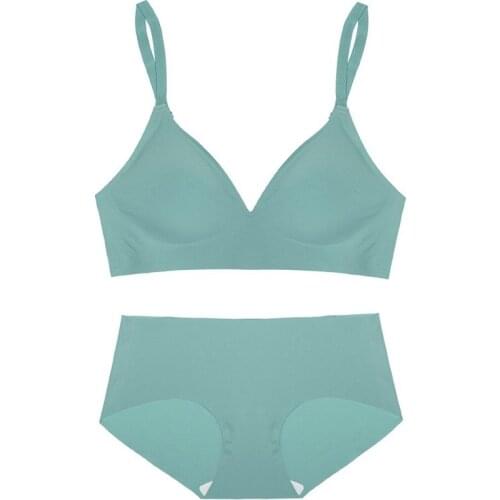 Seamless Bra Set Wire Free Bra Natural Rubber Lingere Womens Underwear Sexy Intimates Lingerie Femme Hot Underwear & Sleepwears