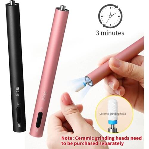Mini Portable Nail Drill Machine USB Polishing Pen Nail Salon Manicure Grinding Device For Nail Drill