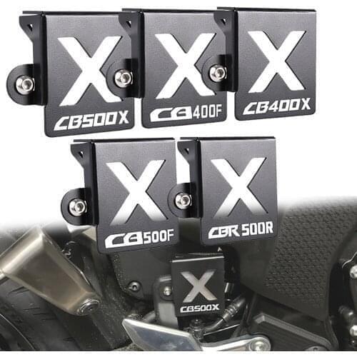 Motorcycle Accessories LOGO FOR HONDA CB400X CB400F CB 400X CB 400F Rear Brake Fluid Reservoir Cover Protective Guard Aluminium