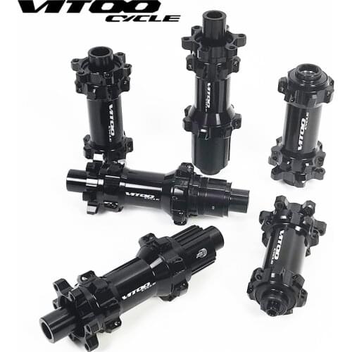 Vitoocycle Abgedichtete lager MTB Mountainbike Nabe Schnellspanner set Bike hub 24 28 H Scheibenbremse 15/12mm Steckachse QR Fah