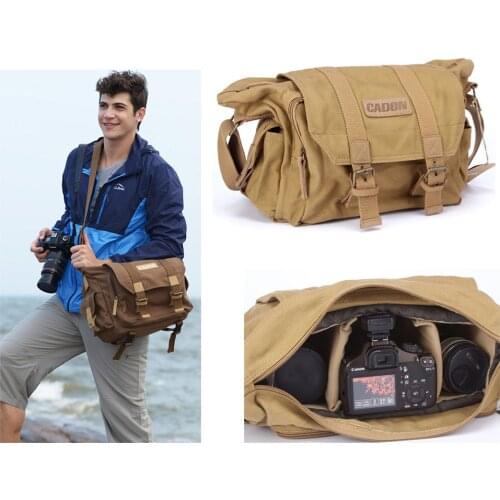DSLR Camera Shoulder Bag Sling Photo Video Bags Pack Travel Protective Case for Canon EOS R 70D 80D 90D 80DII 5DIII Shockproof