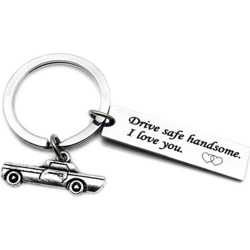 Oeinin European Key Chain Drive Safe Handsome Man Keychain Bag Lovers Silver Color Keyring Stainless Steel Creativity Llaveros