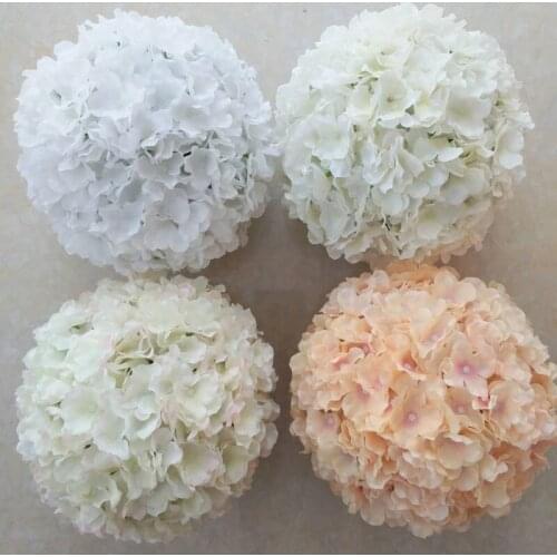 20 to 40CM High-density Artificial Silk Hydrangea Flower Ball Home Party DIY Wedding Decoration Supplies 4 Pcs/lot