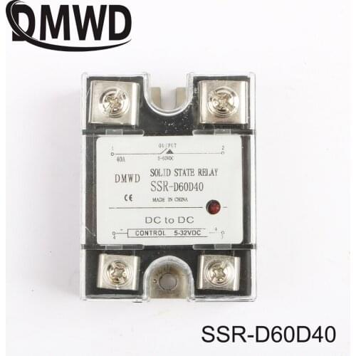 SSR-40DD solid state relay with indicator DC 5-32v to DC 5-60v single phase DC-DC SSR 40DD 40A SSR-D60D40