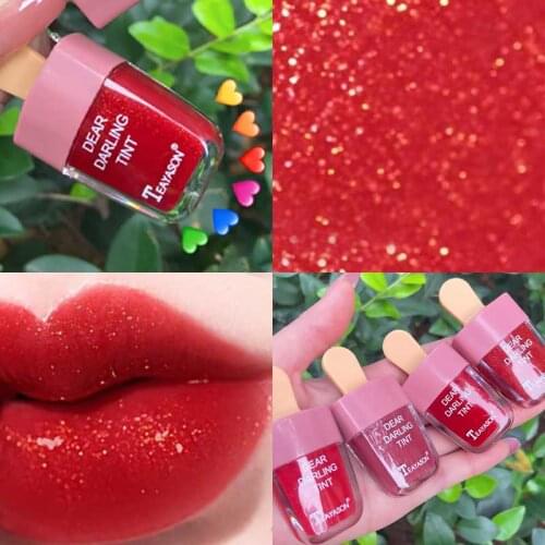 Waterproof Lipstick Dyeing Liquid Lip Gloss Water Cosmetic Make-up Moisturizer Lip Gloss with Blusher Lasting Lip Tint TSLM2