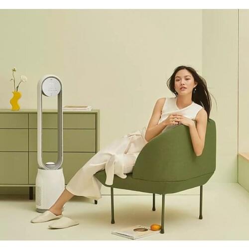 Youpin Bladeless Fan Household Floor Low Noise Purification Remote Control Air Circulation Vertical Tower Fan