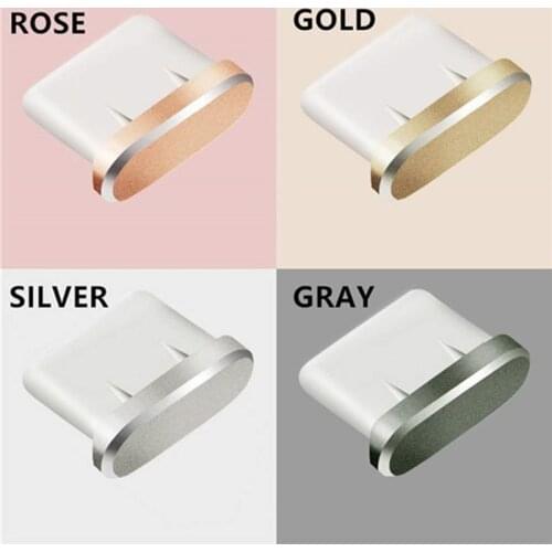 Aluminum Anti TYPE C Dust Plug USB C Charging Port Earphone Jack For Samsung Galaxy Note 8 S9 S10 pixel 3 2 Dust Plug Kit free