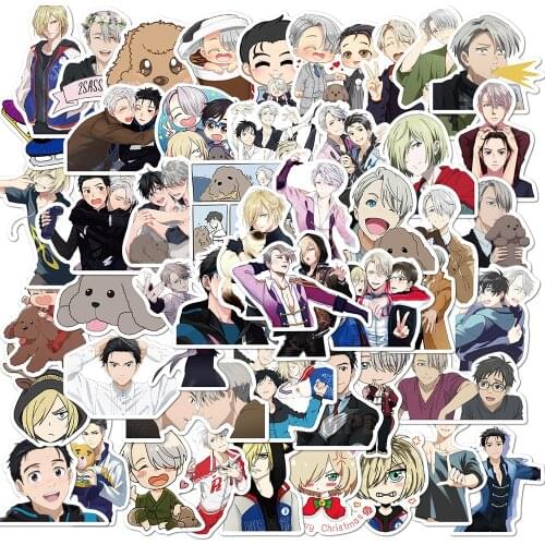 10/50Pcs/Pack YURI!!! On ICE Graffiti Stickers Anime Stickers For Motorcycle Luggage Laptop Bicycle Skateboard Pegatinas