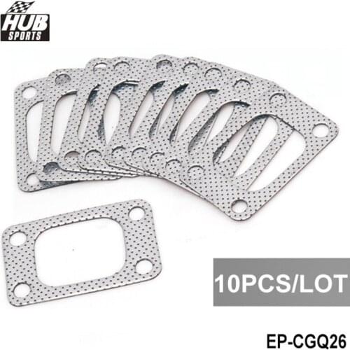 10PCS/LOT Graphite Aluminum Gasket for T04 T04E T3 Turbo/Charger Engine/Manifold/Pipe HU-CGQ26
