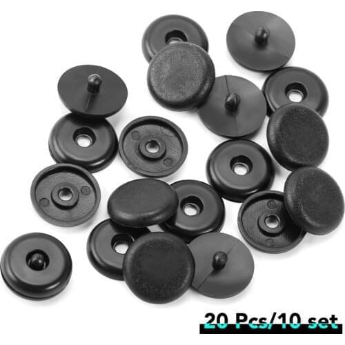 10set Car Parts Black Plastic Car Safety Seat Belt Stopper Spacing Limit Buckle Clip Retainer Seatbelt Stop Button