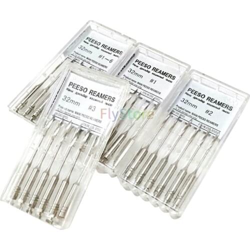 28/32mm Dental Endodontics Rotary Files Peeso Reamer Burs Dentist Tools Dental Lab Instrument For Dentist Teeth Whitening