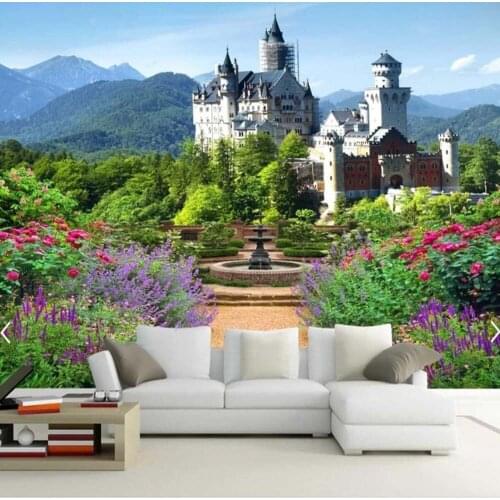 3D Beautiful Castle Photo Mural Wallpapers for Living Room Sofa TV Background Wall Decorative Custom Any Size Murals Wall Paper