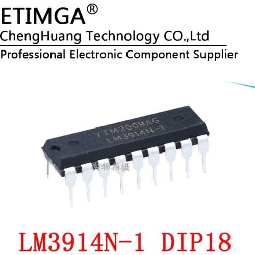 5PCS/LOT LM3914 LM3914N-1 LED Bar Graph Display Driver DIP18
