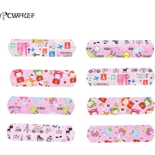 50/120PCs Waterproof Breathable Band Aid Plasters Child Adults Kids Wound Stickers Cartoon First Aid Adhesive Bandages