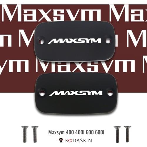 KODASKIN CNC Aluminum Brake Fluid Reservoir Tank Cap Front Brake Cap for SYM Maxsym 400 400i 600 600i