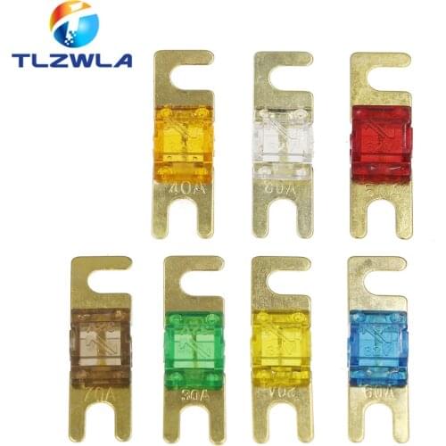 ANL Gold Plated Stud Car Fuses Mini Car Stereo Audio AFS Fuse 20A 30A 40A 50A 60A 70A 80A 100A 125A 150A 32V Auto Fuse Fuses Hot
