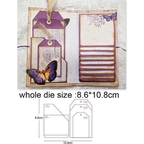 Tags frame Metal Cutting Dies 2020 new arrival craft Stencil For DIY Scrapbooking Paper/photo Cards Embossing Dies