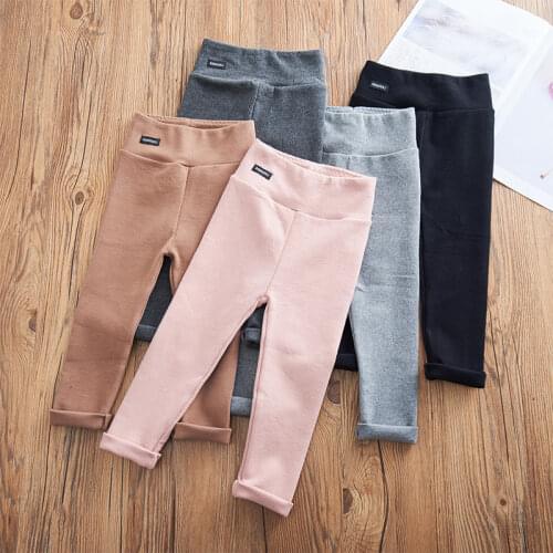 Girls' Pants Baby Kids Elastic Trousers Spring Autumn Clothes New Childrens Clothes Toddler Pants Girl Pants