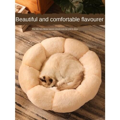 Cat kennel winter warm dog kennel cat kennel four seasons general cat bed removable and washable winter thickened online