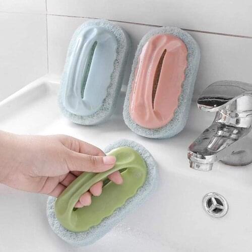 Clean Brush Strong Decontamination Handle Magic Sponge Cleaning Scouring Cleaning Brush Kitchen Gadgets 2020 Accessories