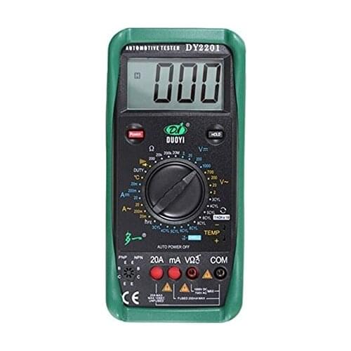DY2201 Digital Automotive Tester Multimeter 500-10000 RPM Dwell Angle Temperature Meter Handheld Refractometers