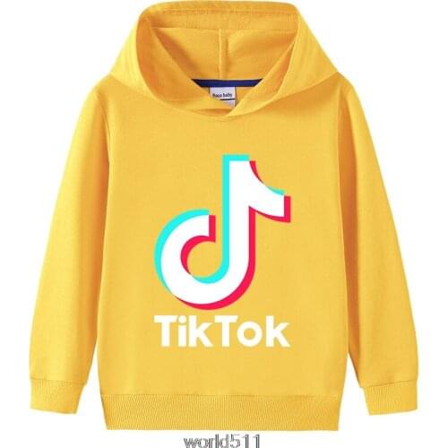 Tik Tok New Fashion Tik Tok Boys Girls Casual Sweatshirt Kids Hoodies Long Sleeve Sweatshirt Children Clothes