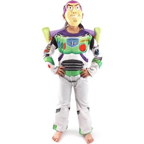 Boy Toys--Story Buzz Cosplay Costume Lightyear Jumpsuit Costume Children Kid Fancy Dress Birthday Party Gift Halloween Costume