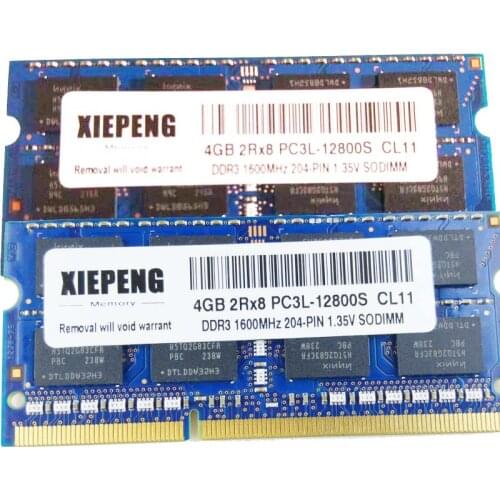 For DELL Latitude E6430 ATG E6440 E6520 E6530 E6540 Laptop RAM 4GB 1Rx8 PC3L-12800S 8GB DDR3L 1600MHz 2GB Notebook Memory 1.35V