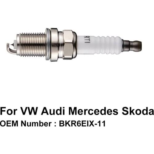 COWTOTAL Iridium Spark Plug for Toyota Celica GT Corolla Lexus LX450 Nissan Cefiro Renault Megane OE BKR6EIX-11 ( Pack of 4 )