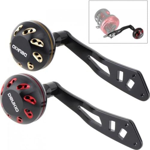 Baitcasting Fishing Reel Replacement Handle Drum Reel Rocker Arm Grip Support 5x8mm and 4x7mm Hole Size for ABU DAIWA SHIMANO