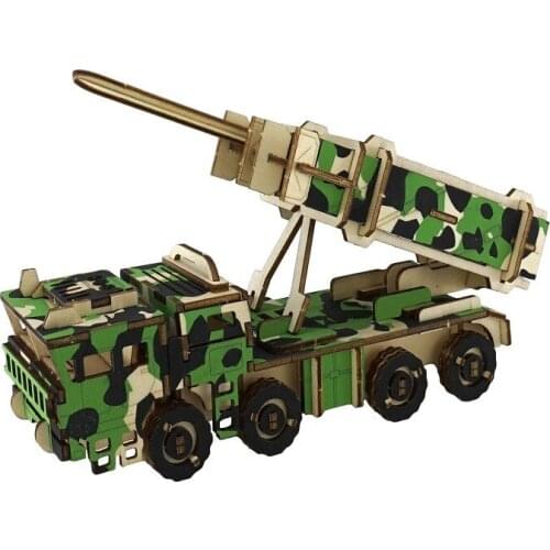 144pcs Wooden Rocket Car Assembling Large 3D Block Puzzle Educational Tower Adult Children Handmade Diy Model Toy Wholesale