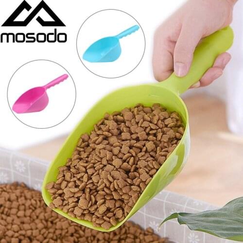 Mosodo Pet Cat Dog Food Shovel Spoon Mutli-Function Feeding Scoop Spoon with Sealing Bag Clip Creative Measuring Cup Pet Feeder
